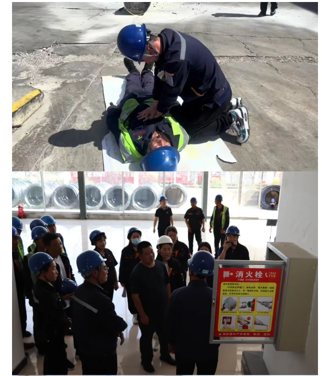 甘肅騰遠(yuǎn)建材開(kāi)展消防安全知識(shí)培訓(xùn)及消防演練